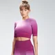 MP Naisten Velocity Saumaton Crop Top - Syvä vaaleanpunainen