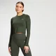 MP Naisten Essentials Training Dry Tech pitkähihainen Crop Top - Vine Leaf - Viinilehti