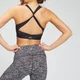 MP Naisten Power Cross Back urheilurintaliivit - Musta Space Dye