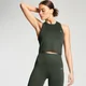 MP Naisten Essentials Training Racerback Crop Tank - Vine Leaf - Viiniköynnöslehti