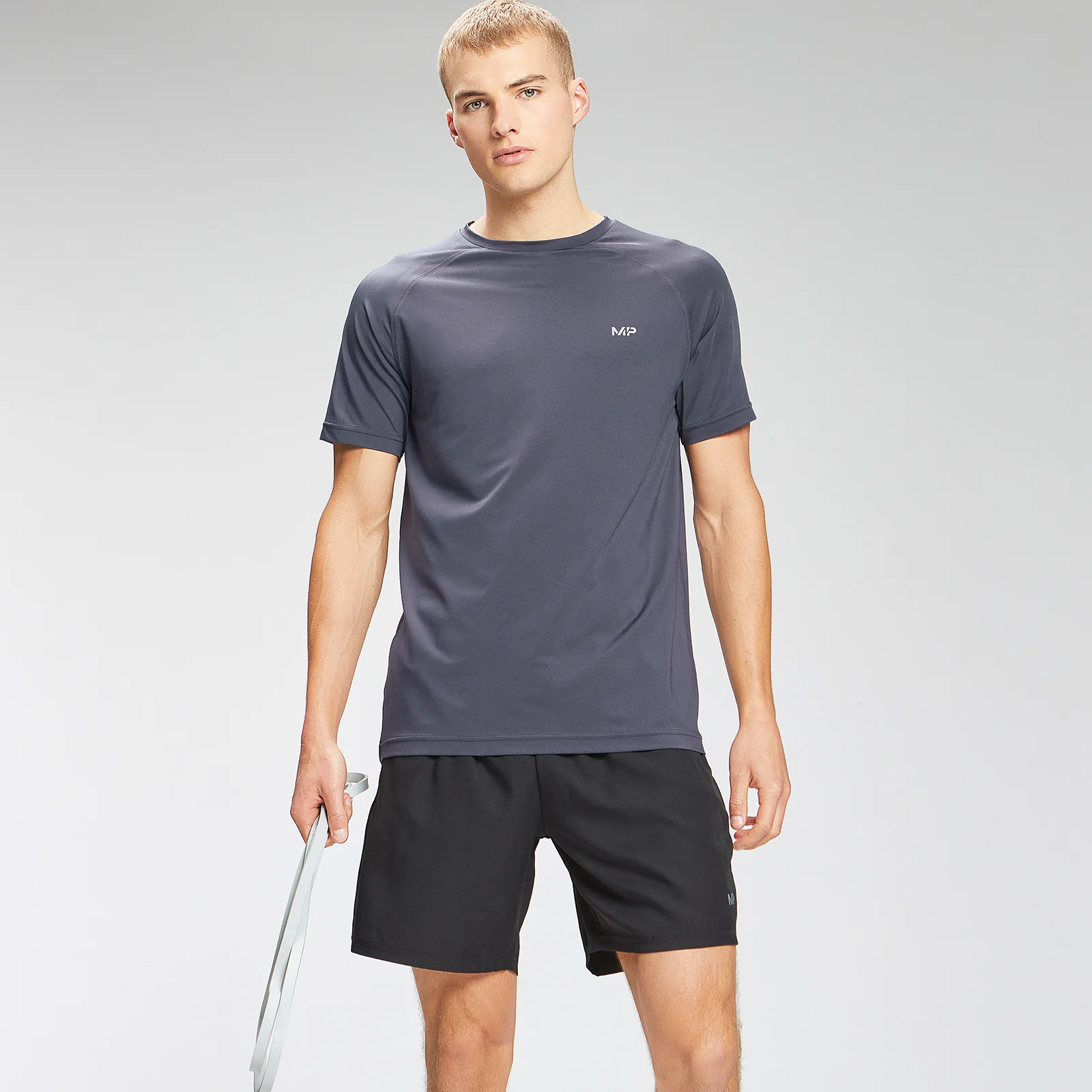 MP Men's Repeat Graphic Training Short Sleeve T-Shirt - Graphite - XXS Image 1