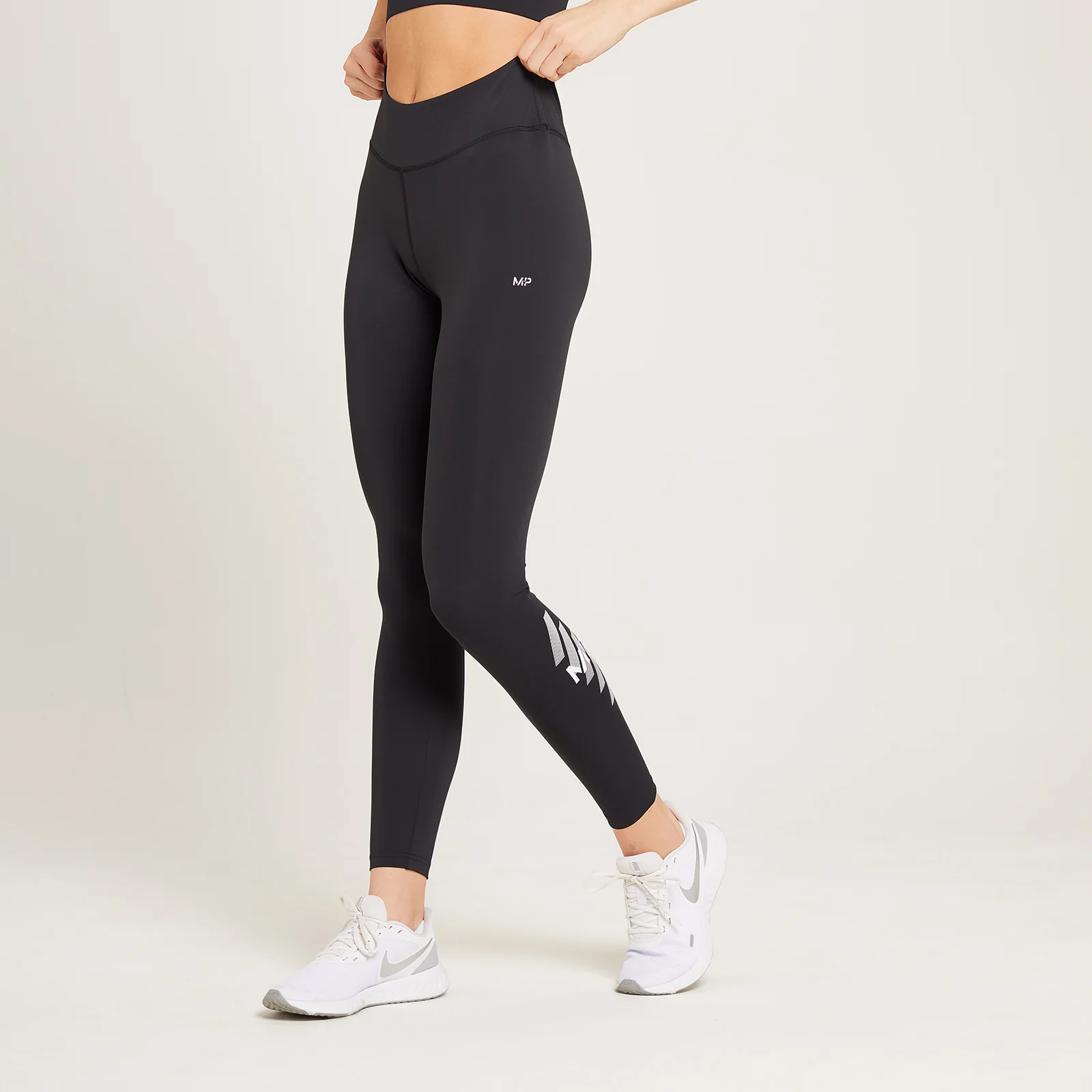 Naisten MP Linear Mark Training -leggingsit - Musta - XXS Image 1