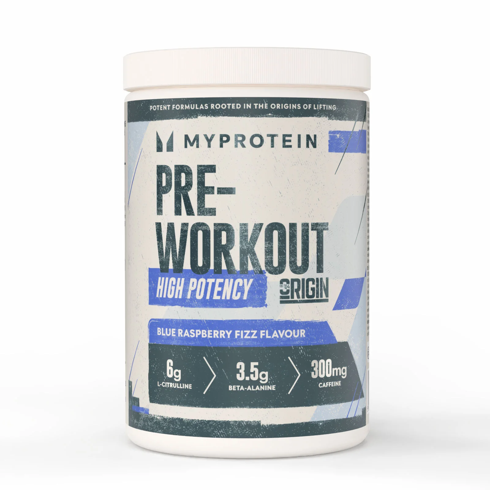 Origin Pre-Workout - 600G - 30annosta - Blue Raspberry Fizz Image 1