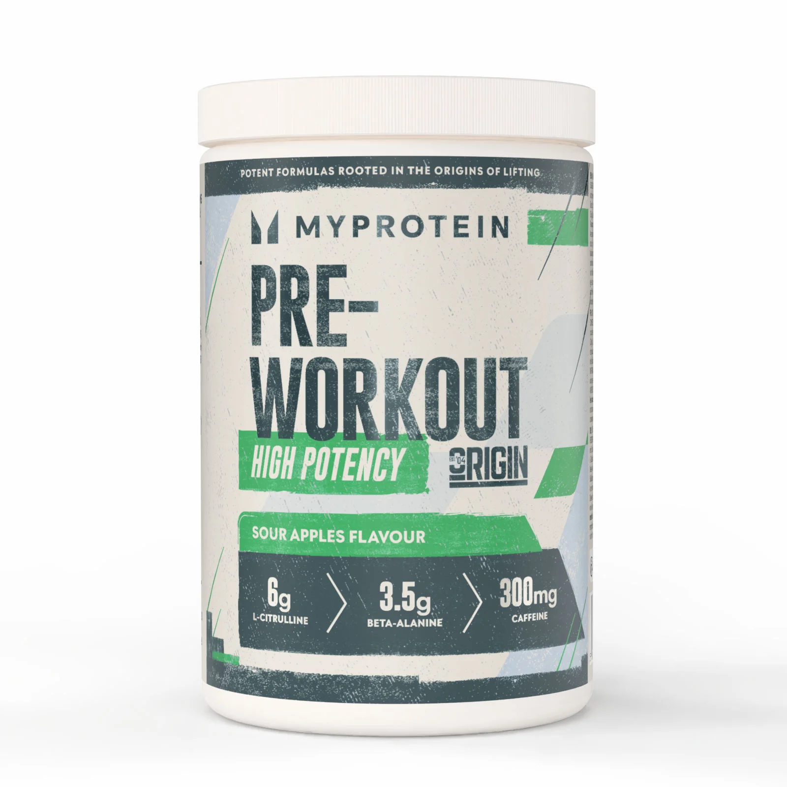 Origin Pre-Workout - 600G - 30annosta - Sour Apples Image 1