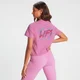 Naisten MP Retro Lift Short Sleeve Crop Top – Pinkki