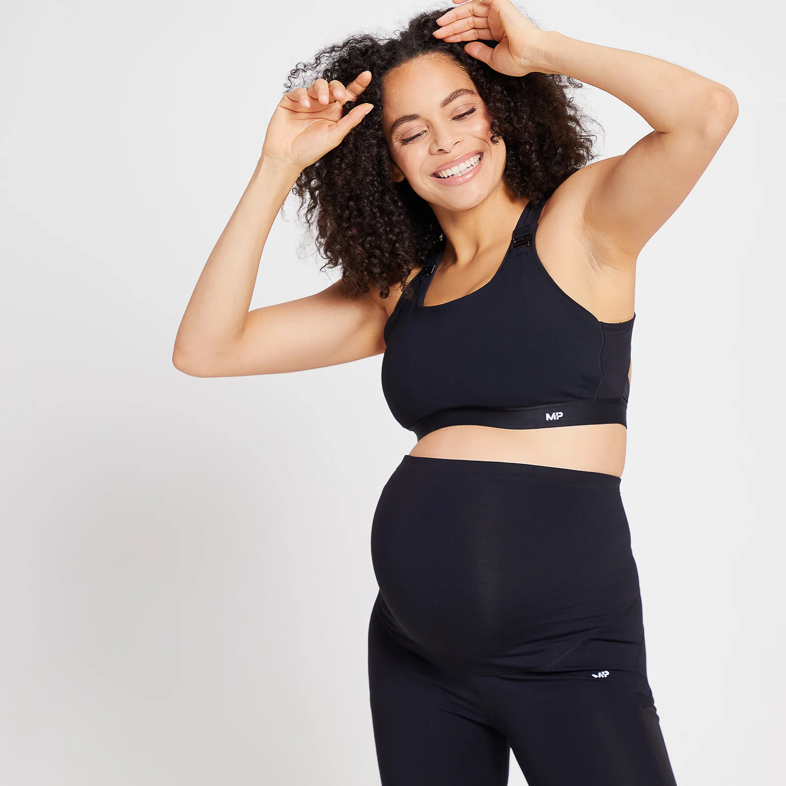 Naisten MP Power -äitiys/imetys-urheilutoppi - Musta - XXS Image 1