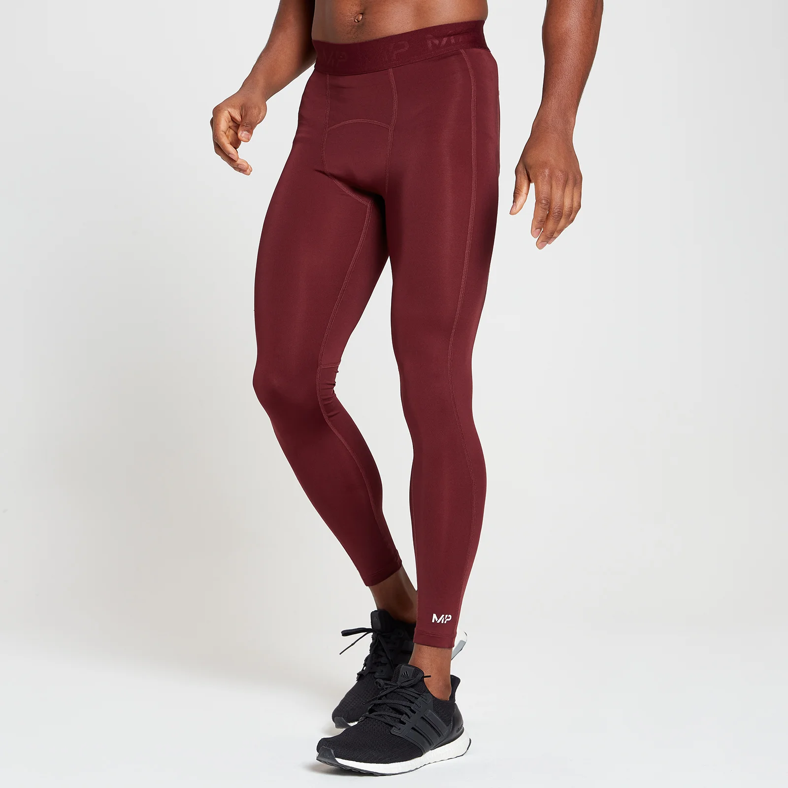Miesten MP Essentials Training Baselayer -leggingsit - Merlotviini - XXS Image 1