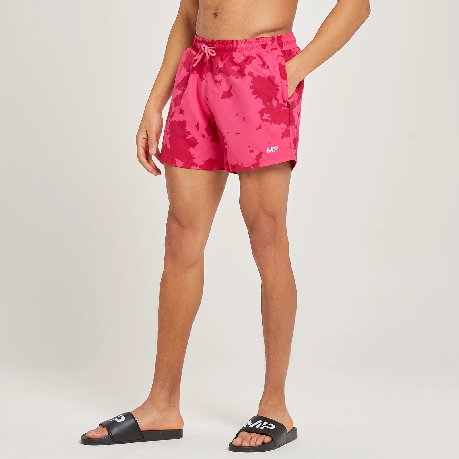 Miesten painokuviolliset MP Atlantic -uimashortsit - Magenta - XXS Image 1