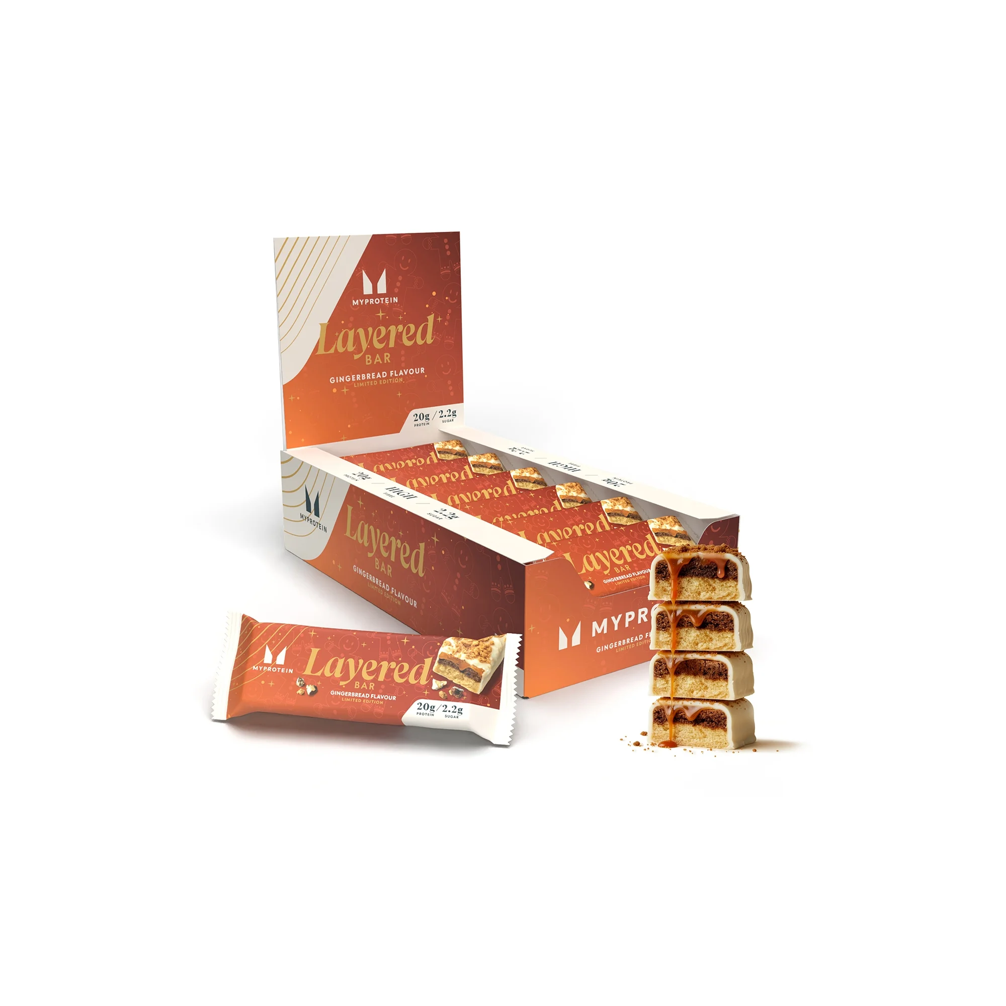6 Layer Bar proteiinipatukka - 12 x 60g - Gingerbread - Limited Edition Image 1