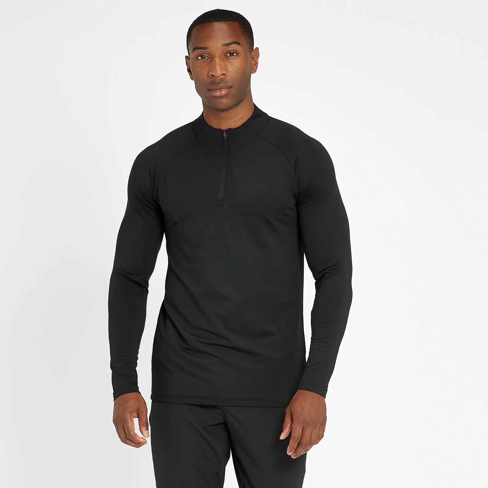 MP Miesten Training Ultra ¼-vetoketjullinen toppi – Musta - XXS Image 1
