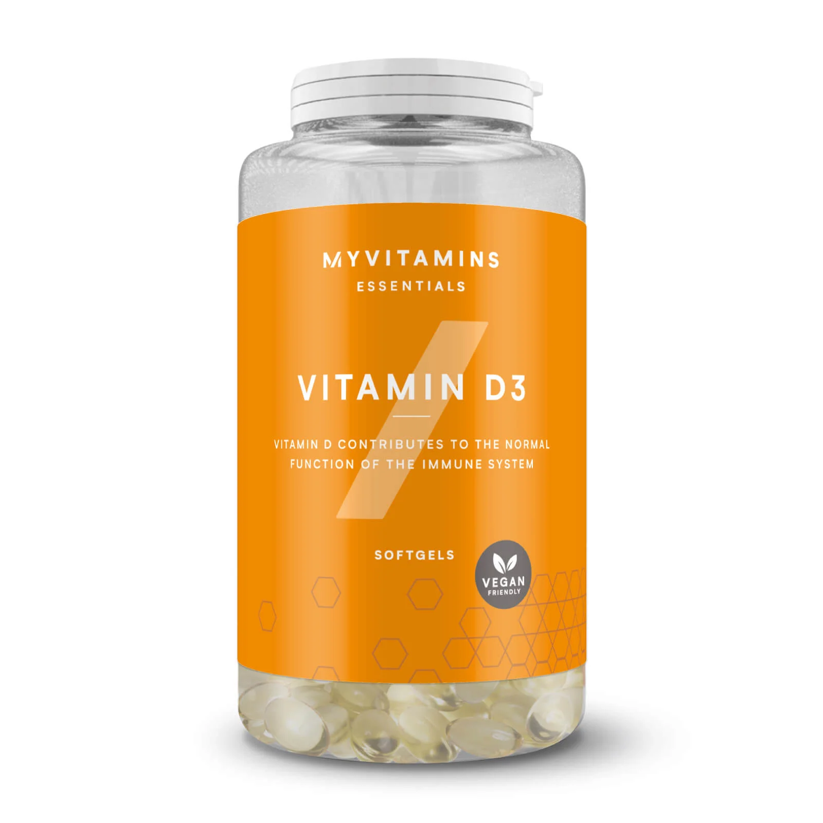 D3-vitamiini kapselit - 30pehmeä gelatiini - Vegan Image 1