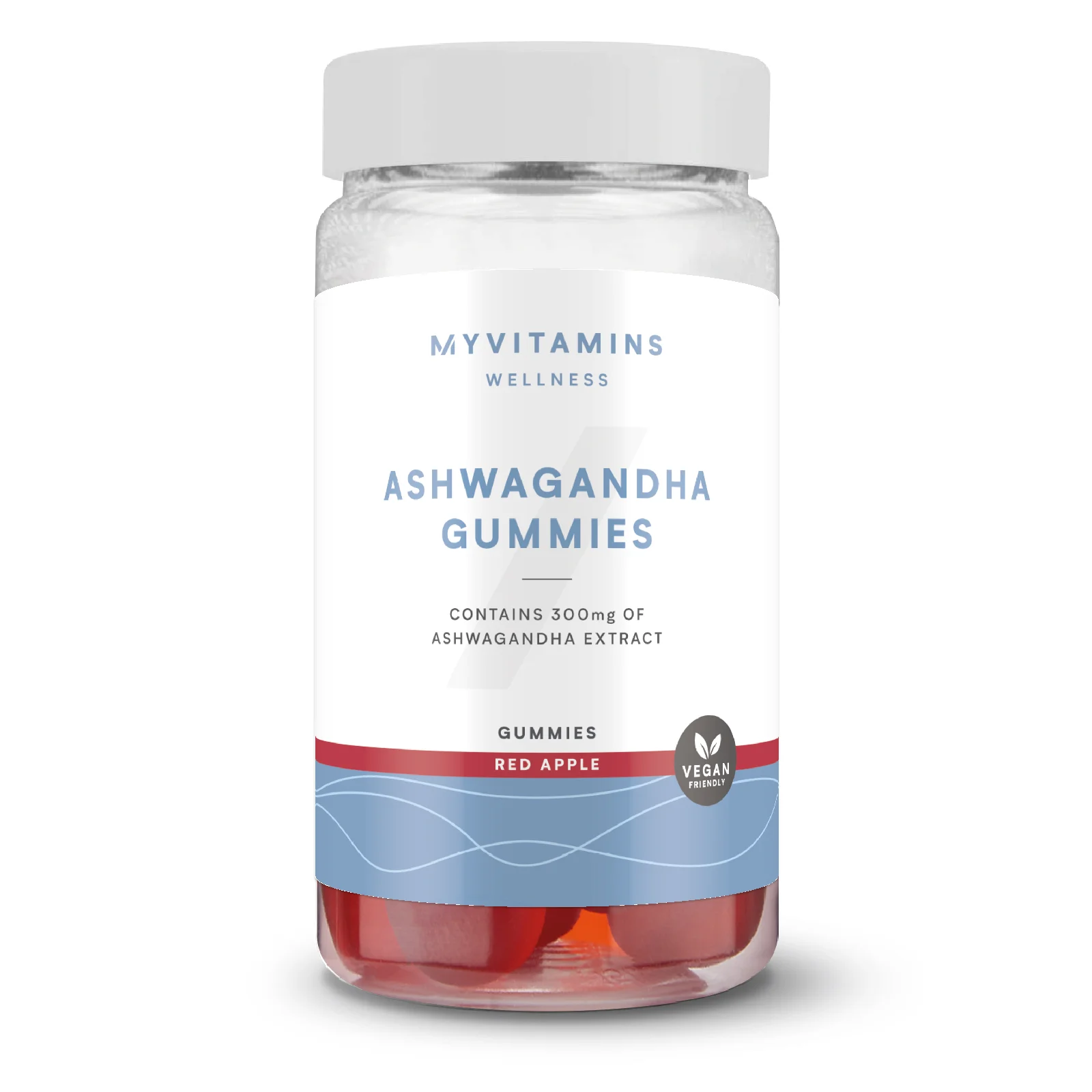 Ashwagandha-purutabletit (60 purutablettia) - 60gummies - Red Apple (Extra Strength) Image 1
