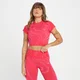 Naisten lyhyt saumaton MP Tempo Wave -toppi – Rouge red