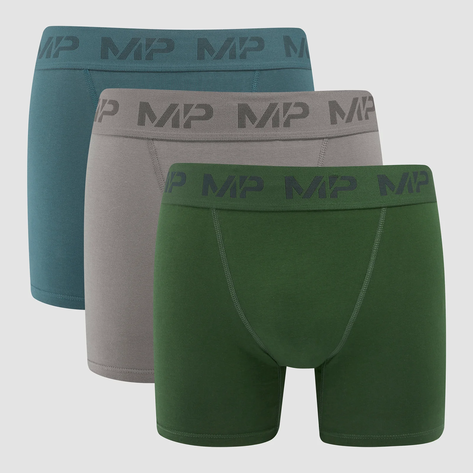 Miesten MP-bokserit (3 pakettia) Hiili/Savunsininen/Tumman vihreä - XXS Image 1