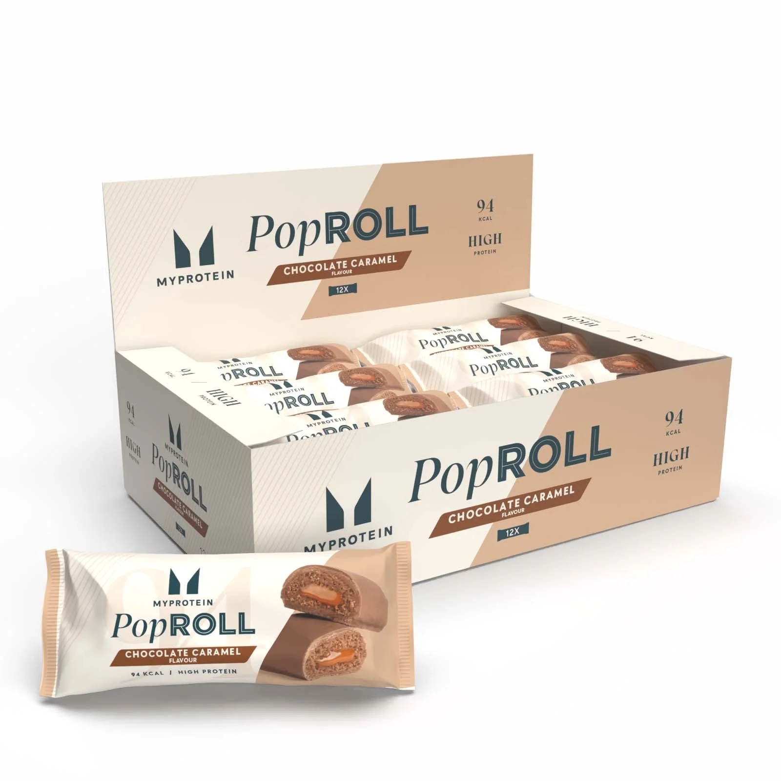 Pop Rolls - 12 x 27g - Suklaa Caramel Image 1