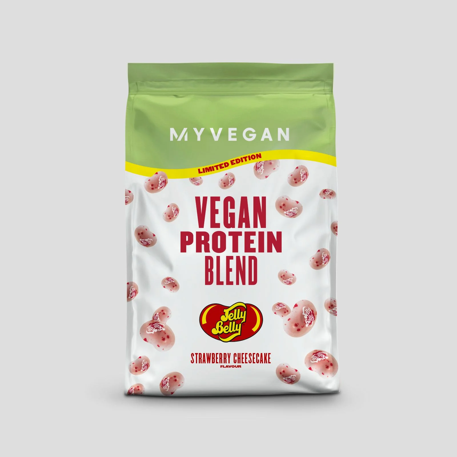 Vegan Protein Blend – Limited Edition Jelly Belly - Mansikkajuustokakku Image 1