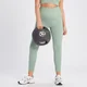 Naisten saumattomat MP Tempo Rib -leggingsit – salvianharmaa