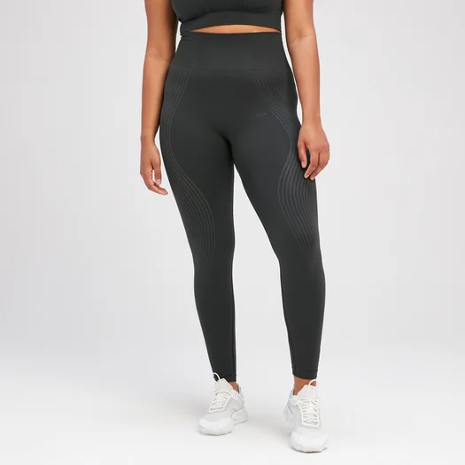 Naisten saumattomat MP Tempo Illusion -leggingsit – musta - XS