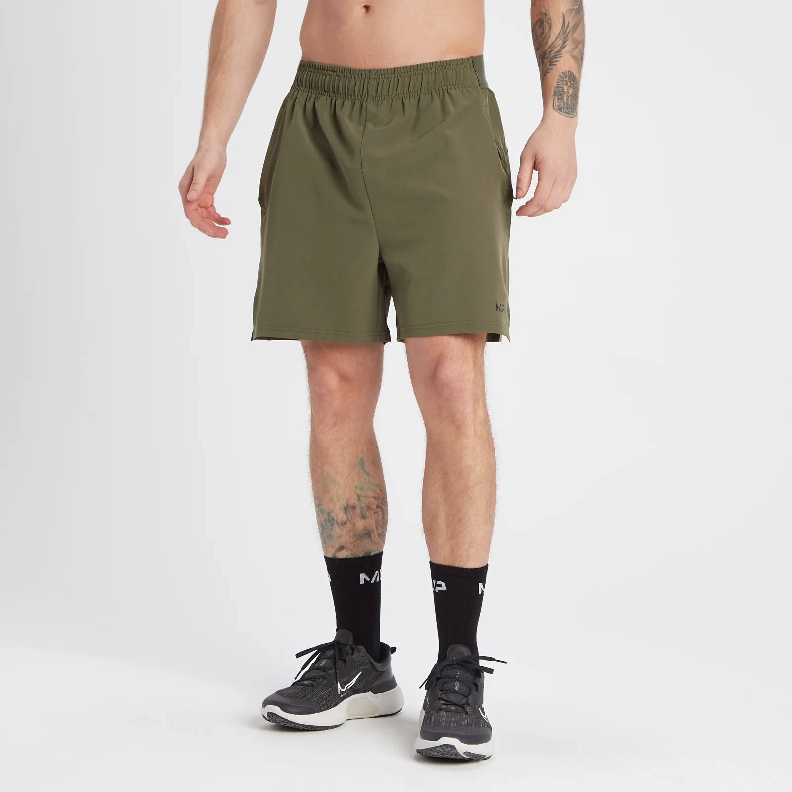 Miesten kudotut MP Adapt 360 -shortsit – oliivi - XS Image 1