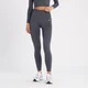Naisten saumattomat 7/8-pituiset MP Shape -leggingsit – grafiitti