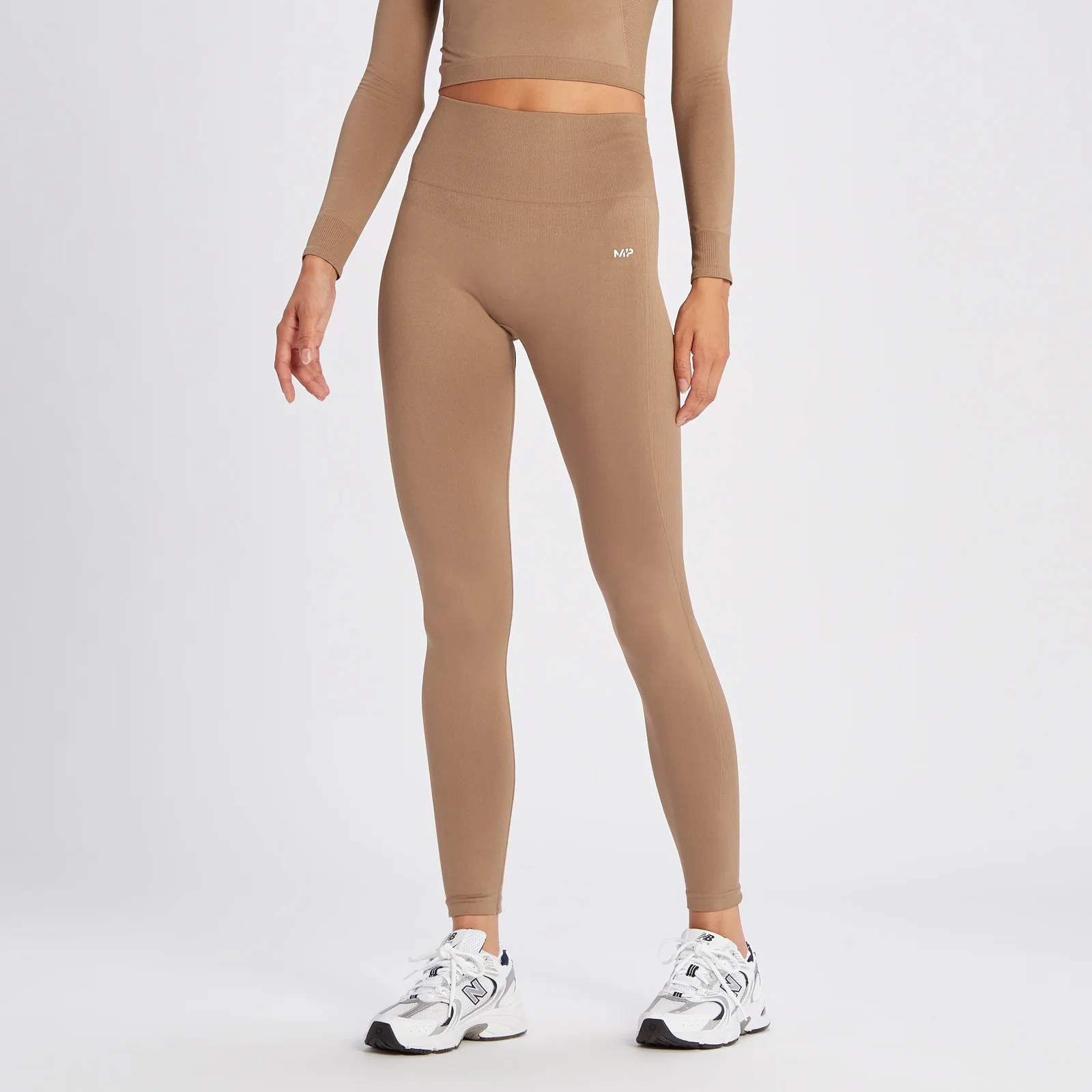Naisten saumattomat MP Shape -leggingsit – toffee - XS Image 1