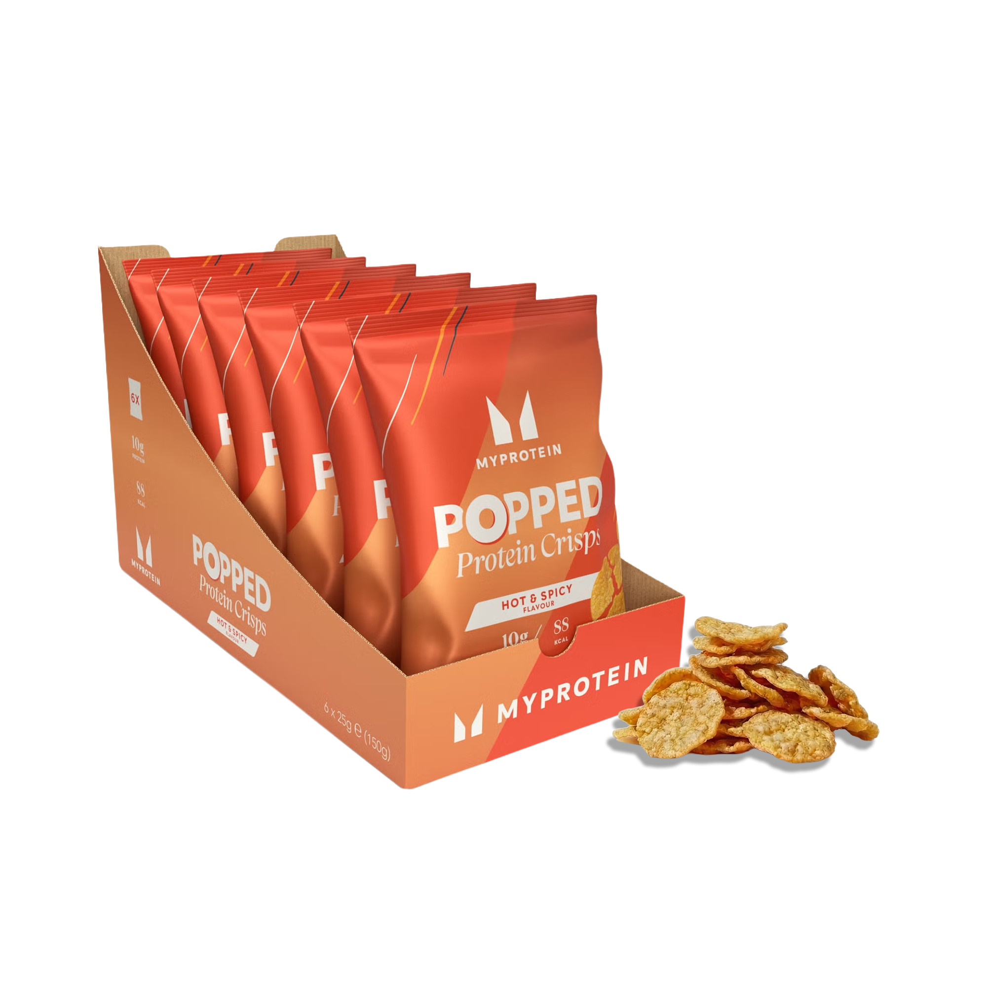 Popped Protein Crisps - Hot & Spicy Image 1