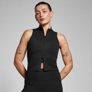 Naisten vetoketjullinen MP Tempo -liivi – musta - Size XS