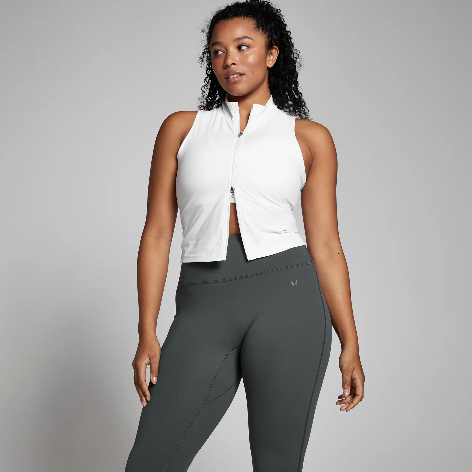 Naisten vetoketjullinen MP Tempo -liivi – valkoinen - S Image 1