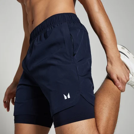 Miesten 2-in1 MP Training -shortsit – laivastonsiniset