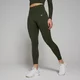 Naisten saumattomat 7/8-pituiset MP Shape -leggingsit – metsänvihreät