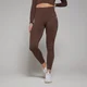 Naisten saumattomat 7/8-pituiset MP Shape -leggingsit – pähkinä