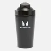 Kierrätysmetallista valmistettu pieni MyProtein-juomasekoitin – Musta