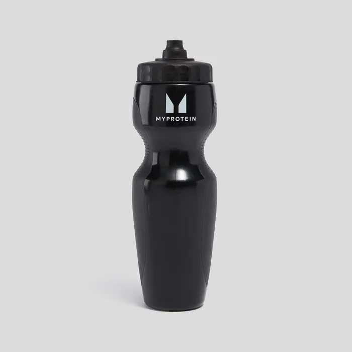 Myprotein vesipullo silikonipinnalla – musta