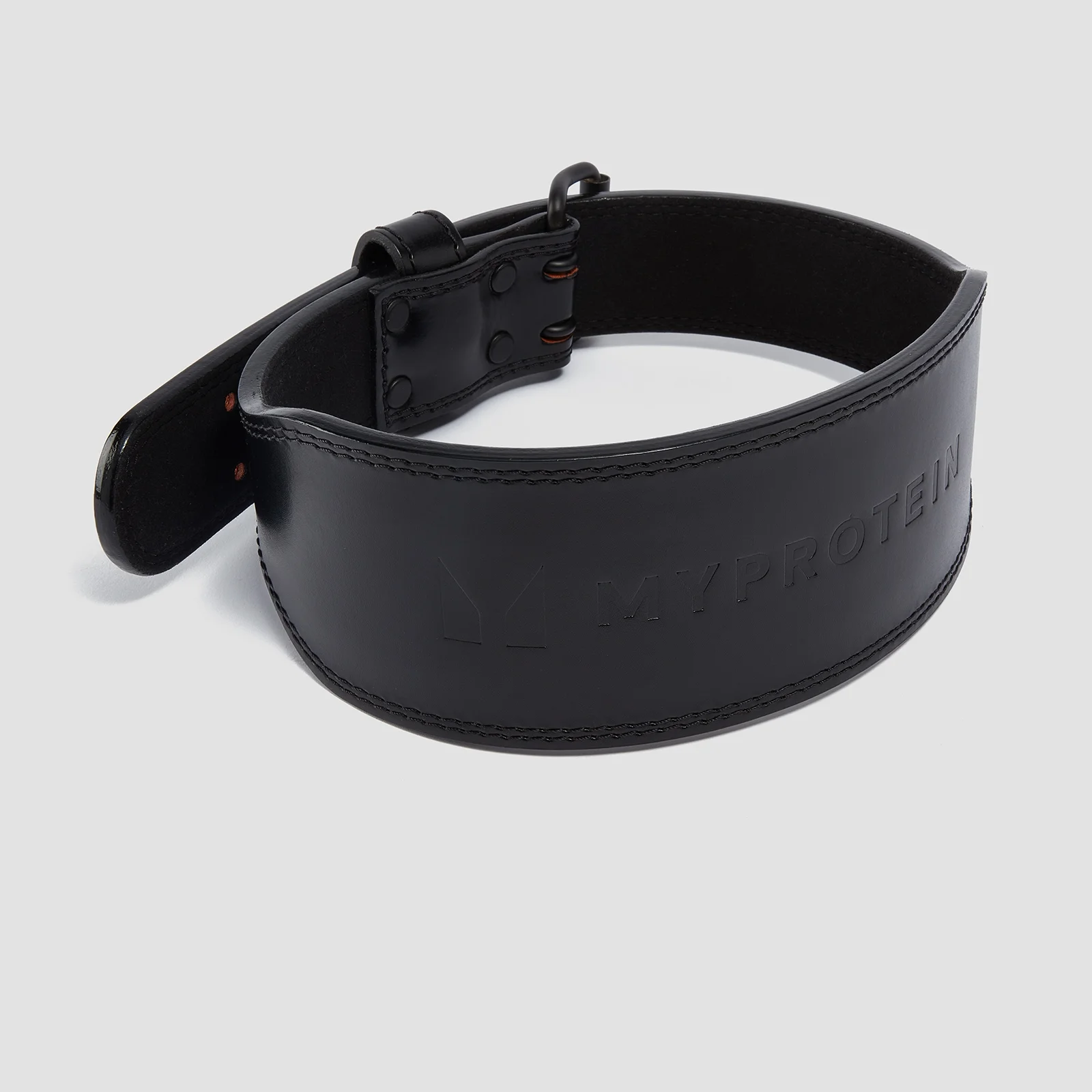 Myprotein ensiluokkainen nahkainen painonnostovyö – musta - Medium (27-36 Inch) Image 1