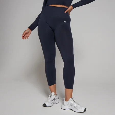 Naisten saumattomat 7/8-pituiset MP Shape -leggingsit – laivastonsiniset