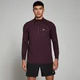 Miesten 1/4-vetoketjullinen MP Performance -toppi – Merlot-merkkeli
