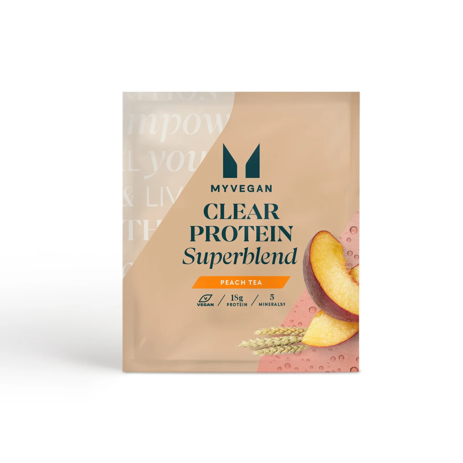 Myvegan Clear Protein Superblend (Sample) - 1annosta - Peach Tea Image 1