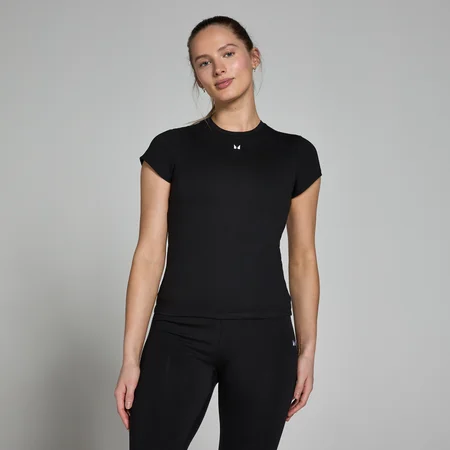 Naisten lyhythihainen MP Body Fit Basics -t-paita – musta