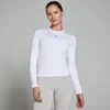 Naisten pitkähihainen MP Body Fit Basics -t-paita – valkoinen