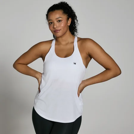 Naisten MP Training Strappy -liivi – valkoinen