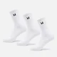 Pitkät MP Unisex -sukat (3 paria) – valkoiset
