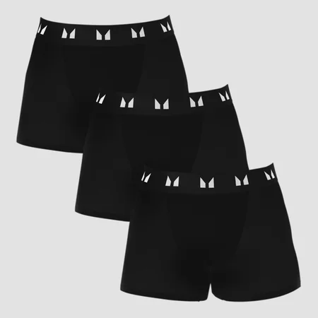 MP Men's Boxers -bokserit - Musta (3 kpl:n pakkaus)
