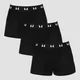 MP Men's Boxers -bokserit - Musta (3 kpl:n pakkaus)