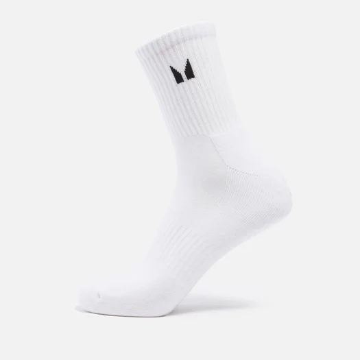 Pitkät MP Unisex -sukat – valkoiset - UK 2-5