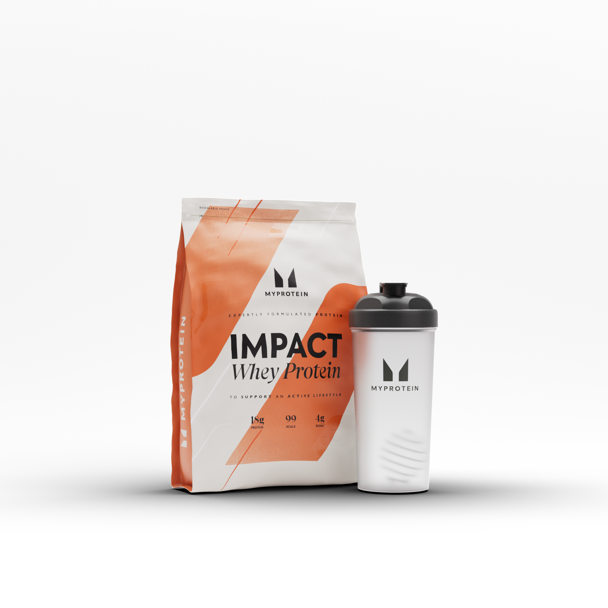 Impact Protein Bundle - 500g - Shaker - Cookies & Cream Image 1
