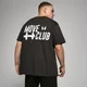 Ylimitoitettu MP Move Club -t-paita – haalea musta