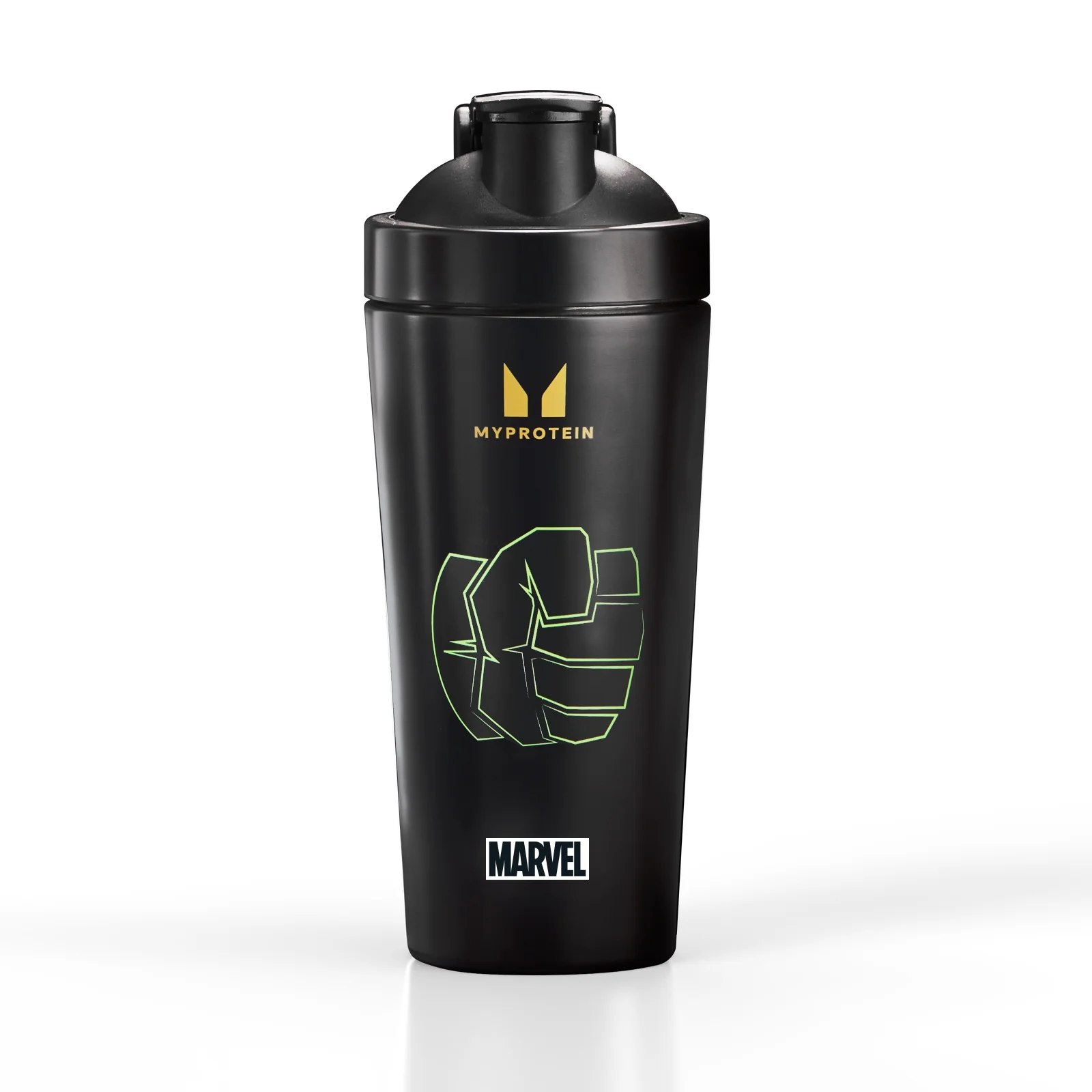 Kierrätysmetallista valmistettu Myprotein Hulk -juomasekoitin – Musta Image 1