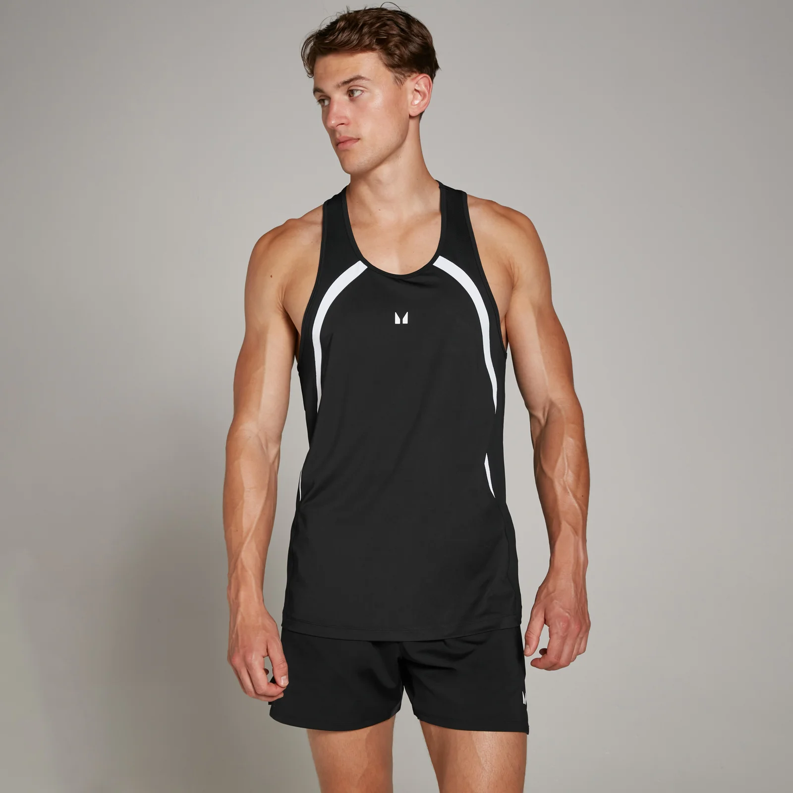 Miesten MP Tempo Stringer -toppi – musta - S Image 1