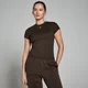 Naisten lyhythihainen MP Basic Body Fit -t-paita – kahvi