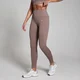 Naisten saumattomat MP Tempo Rib -leggingsit – hasselpähkinä